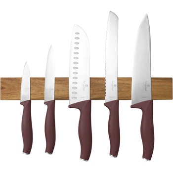Berlinger Haus Комплект ножове 6 бр. с магнитна стойка от акациево дърво Leonardo Berlinger Haus BH 2944 (BH-2944)