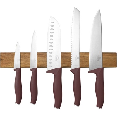 Berlinger Haus Комплект ножове 6 бр. с магнитна стойка от акациево дърво Leonardo Berlinger Haus BH 2944 (BH-2944)