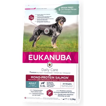 EUKANUBA DAILY CARE MONO PROTEIN SALMON All Breed - за всички породи със сьомга 2.3kg