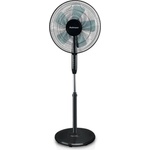 Rohnson Вентилатор на стойка Rohnson R-8115, Мощност 45W, 3 степени, 5 перки, Регулируема височина, 80° осцилация, Черен (R-8115)
