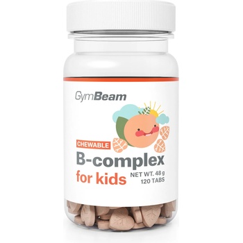 GymBeam B-Комплекс таблетки за дъвчене за деца кайсия