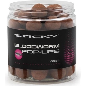 Sticky Baits plavajúce boilies Bloodworm Pop-Ups 100g 16mm