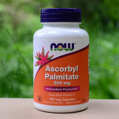 Now Foods Askorbylpalmitát 500mg 100 rastlinných kapsúl