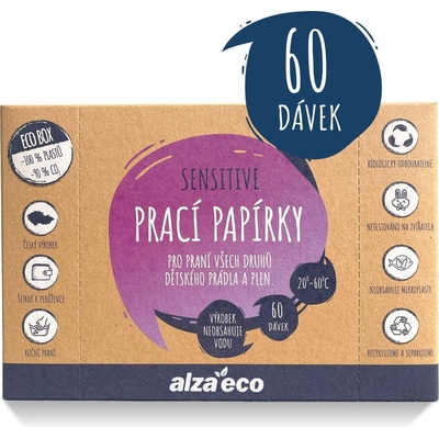 AlzaEco prací papírky Sensitive 60 praní