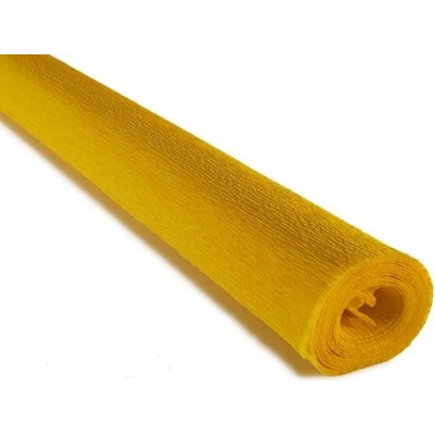 Italský krepový papír Cartotecnica Rossi 90g (50 x 150cm) - žlutá 372