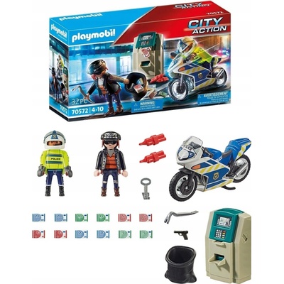 Playmobil 70572 Policejní motorka: Pronásledování lupiče