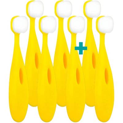 Nanosmile Ultrajemný dětský kartáček Kids Yellow 7 ks