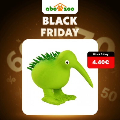 Kiwi Walker Latexová hračka pískacia Kiwi Veľkosť S 8,5 cm Zelená