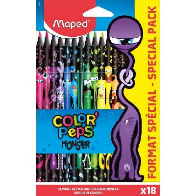 Maped 9862 Pastelky Color'Peps Monster 18 ks