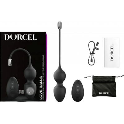 Dorcel Love Balls - magnetická duo gejšá loptička čierna