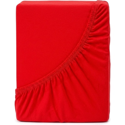 4Home jersey prostěradlo Ideál červené 100x200