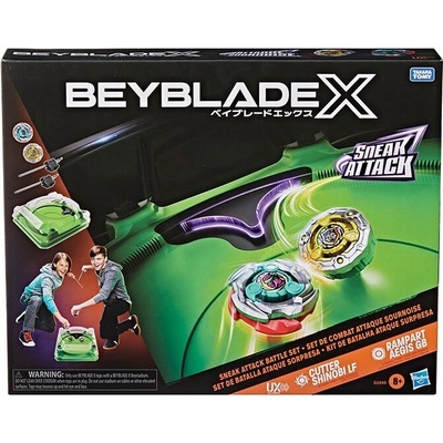Hasbro Beyblade X Aréna Sneak Attack Battle Set Cutter Shinobi LF Rampart Aegis GB G1940