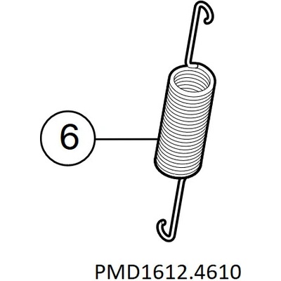 PMD1612.4610 vyvažovacia pružina pre závoru S/X-BAR/WIDE S