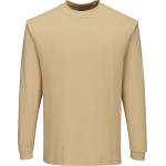 Portwest modaflame fr11 / Огнеупорна антистатична тениска - светлокафява l (fr11tarl)