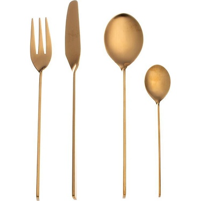 Комплект прибори за хранене HERDMAR MALMO позлатени матирани - 24 части (Herdmar 203-3024-0517-180-0017)