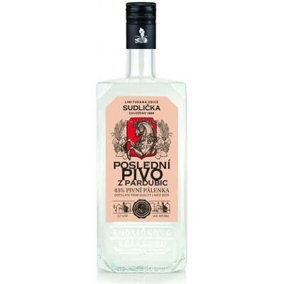 Fonticulus Sudličkova Pálenice Poslední Pardubické Pivo 43% 0,7 l (holá láhev)