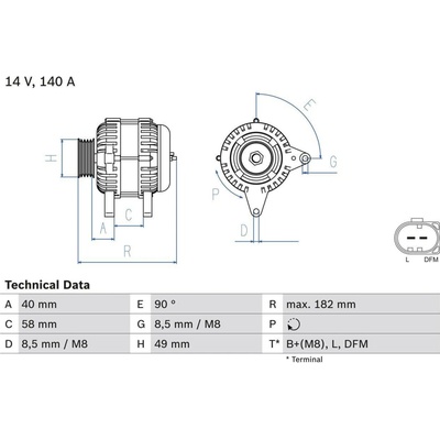 generátor BOSCH 0 986 083 050