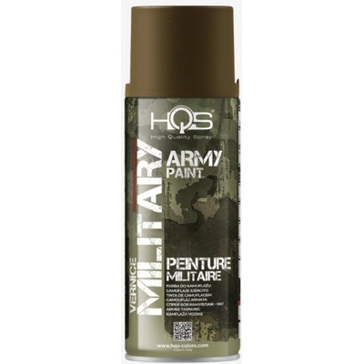 HQS farba v spreji pre kamufláž 400 ml RAL 6114 kaki olivová matná