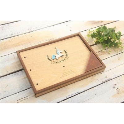 dpCraft Dřevěné album, 190x270mm, 28 listů, jednorožec (DPAL-017)