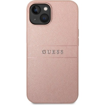 GUESS Калъф Guess PU Leather Saffiano - iPhone 14 Plus - Розов (3666339088675)