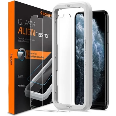 Spigen iPhone XR 6.1 SPIGEN ALM FC екранен протектор стъкло 2бр. 2.5D, цветен акцент, TRANSFER AGL00101 (AGL00101)