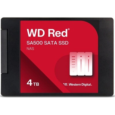 WD Red SA500 NAS SATA 2.5 - 4 TB, 560MB/s производителност на последователно четене, SATA интерфейс (WDS400T2R0A-68CKB0)