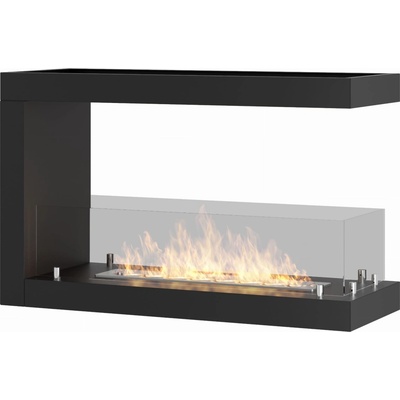 InFire Závesný biokrb 80 x 50 x 30 cm čierny