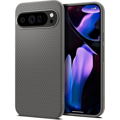 Spigen Противоударен Калъф за Google Pixel 9 Pro XL, Spigen Liquid Air Case, Сив (ACS07718)