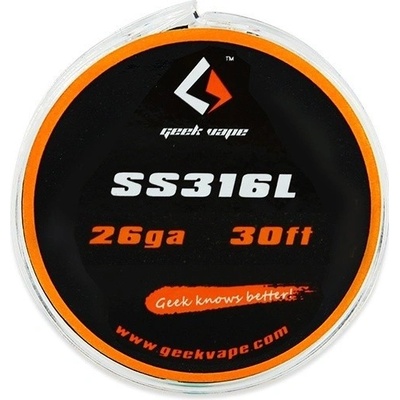 GeekVape SS316L odporový drát 0,4mm 26GA 10m