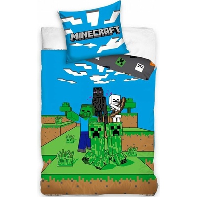 Carbotex bavlna obliečky Minecraft motív Mob Monsters 100% bavlna 70x90 140x200