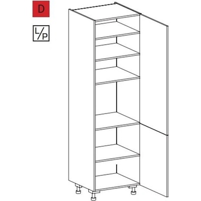 EBS PO602DLPB Skříň potravinová 60 cm, bílá lesk 1 set – Zboží Dáma