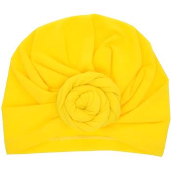 HARAHU Детска турбанова шапка - Жълта kp21544 (21544)