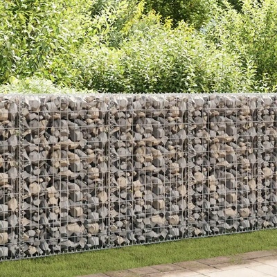 vidaXL Gabionová zeď z pozinkované oceli 630 x 30 x 100 cm