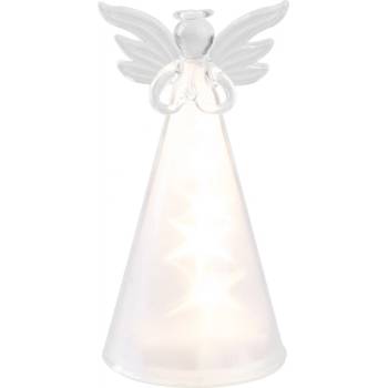 MagicHome Vánoční dekorace anděl LED sklo 3xAAA 7x15 cm
