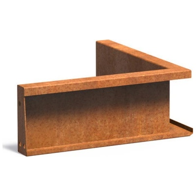 Steel design Cortenový obrubník - vnitřní roh 50 x 50 x 20 cm