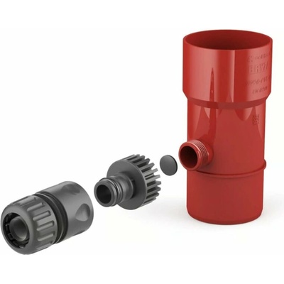Covernit Plastový zberač dažďovej vody 90 mm červená