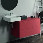 Ideal Standard Atelier Conca червено-оранжев матов стенен шкаф с 2 чекмеджета с плот 100 см (T4323Y3)