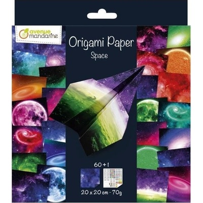 Clairefontaine Papíry na origami 20x20cm 60ks space