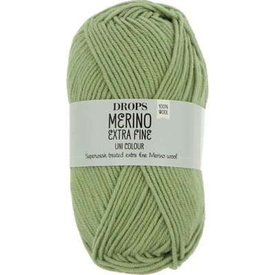 Drops Merino Extra Fine Uni Colour 26 hrášková zelená