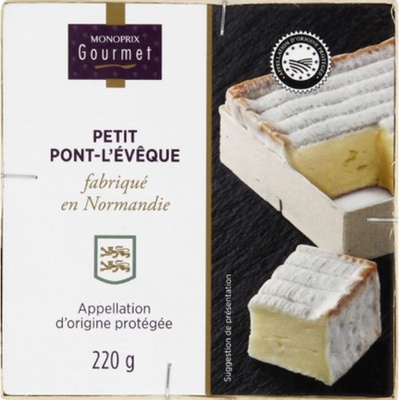Monoprix Gourmet Tradiční francouzský sýr Petit Pont l'Évêque AOC 220 g