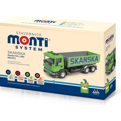 Monti System Stavebnice SEVA MS 67,2 Skanska Scania 114 L 8592812106725 1:48