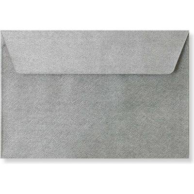 Envelopes Ltd. Barevná obálka C6 stříbrná texture ,balení 50 ks 471798
