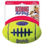 KONG air squeaker football medium - играчка за куче от гума, ръгби топка, с пищялка - САЩ - asfb2e