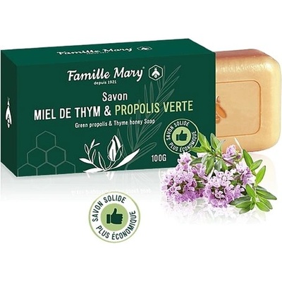 Famille Mary Сапун с пчелен мед от мащерка и зелен прополис 100 g | Famille Mary (060490 FM)