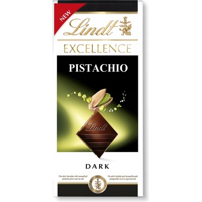 Lindt Excellence horká čokoláda s pistáciami 100 g