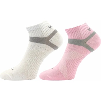 Voxx Unisex ponožky Avenar 2P ružová biela