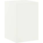 vidaXL Стойка за растения Бяло 40 x 40 x 60 cm Стомана (8012532)