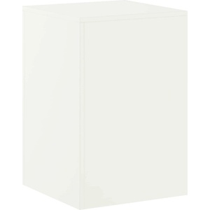 vidaXL Стойка за растения Бяло 40 x 40 x 60 cm Стомана (8012532)