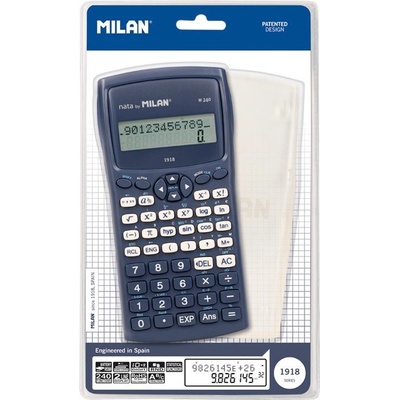 MILAN Milan Kalkulačka M240 navy blue - vědecká 10+2 místná 456034