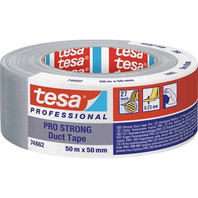 Tesa Duct Tape ProStrong 66462-00003-00 Instalatérská izolační páska 50 m x 50 mm šedá 1 ks